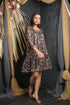 OWO THE LABEL Floral Print Knee Length Party Look Floral Print Dress (OTL-DRS1054)